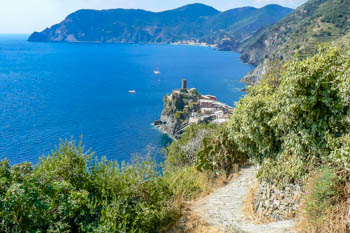 Panorama recorrido Corniglia - Vernazza, Sendero Azul, Cinco tierras, Italia