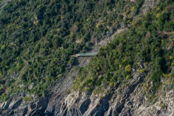 Traseul Manarola - Corniglia, alunecări de teren continue, Traseu Azzurro, Cinque Terre, Italia
