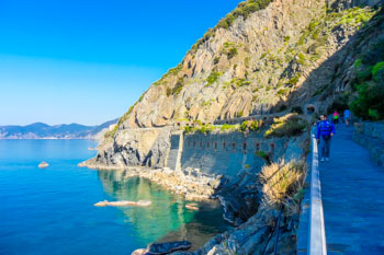 Ścieżka Miłości (Riomaggiore - Manarola), Lazurowa Ścieżka, Cinque Terre, Włochy